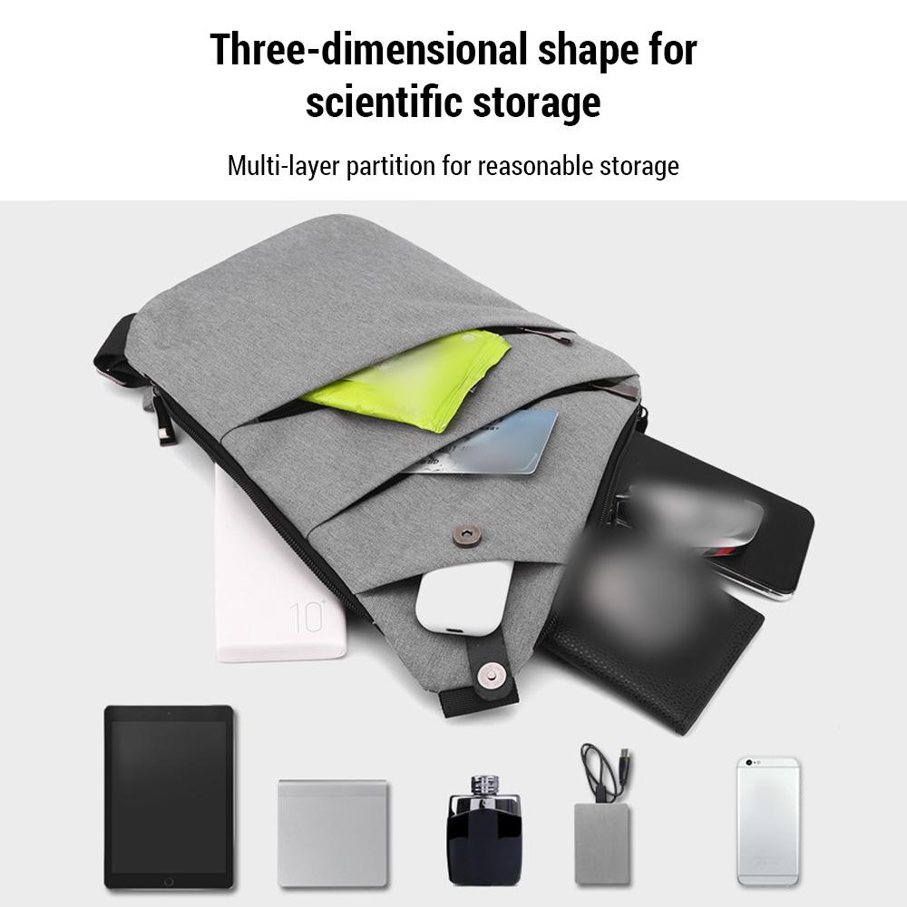 Chest Bag for Men / Women Lightweight Multi-functional Travel Sling Bag Scientific Storage for
