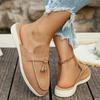 Women's Spring New Women's Wrap Head Half Drawback Wearing One Pedal Muller Lazy Shoes Casual Half Drawback