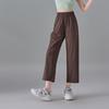 Elastic and comfortable sports casual pants for women in summer 2025, thin, fashionable, loose, versatile, slimming straight leg pants