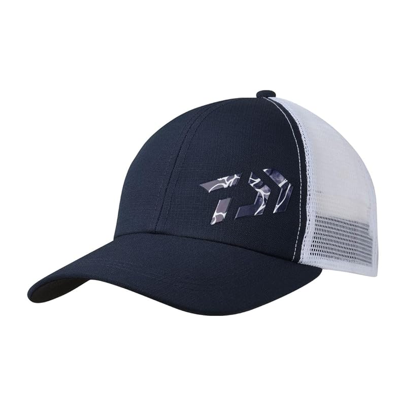 

[DAIWA] 3D logo half mesh cap 24DC-6624 navy white free