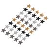 40Pcs Iron On Patches Rhinestones Star Pattern Delicate Decorative Cloth Patches 4 X 4cm