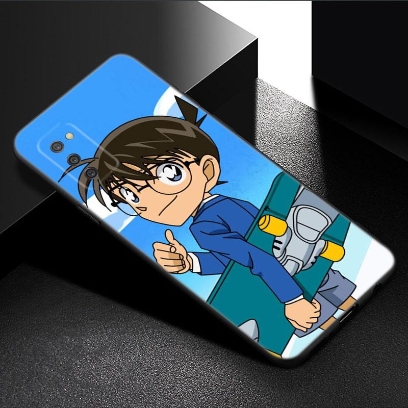 

Аниме Чехол для телефона Детектив Конан для Samsung Galaxy A01 A03 Core A04 E A02 A05 A10 A20 A21 A30 A50 S A6 A8 + A7 2018 Черная крышка Samsung A20