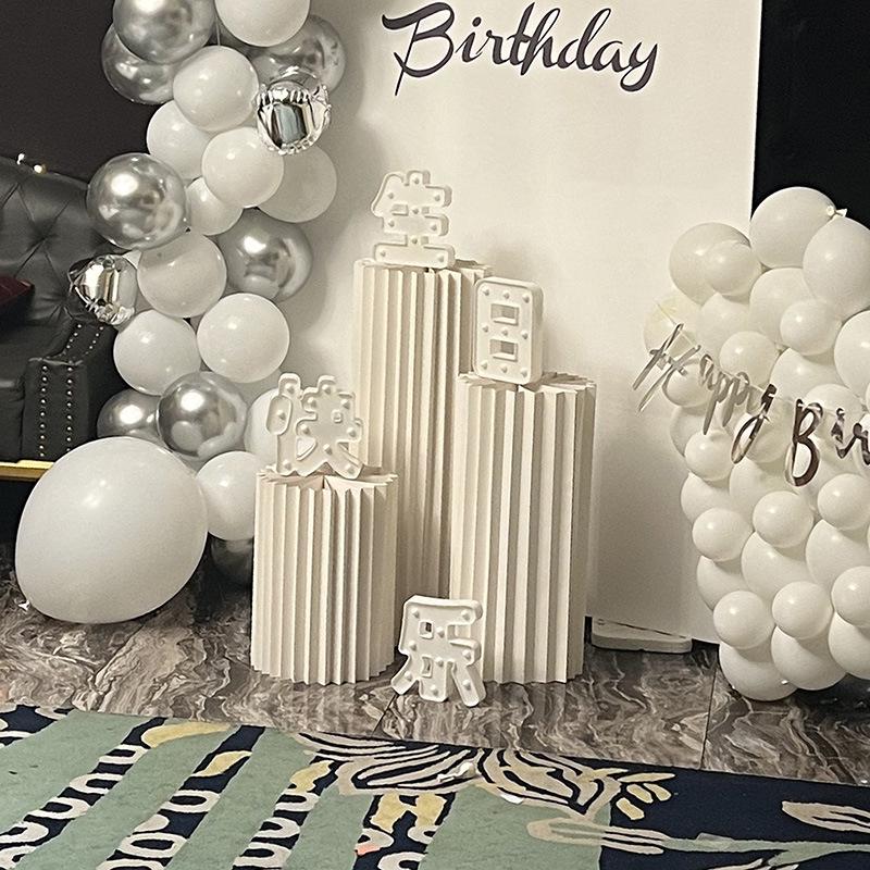 Folding Paper Roman Column for Dessert Table and Party Decor