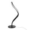 S-förmige LED-Spiral-Tischlampe, Leselicht, kleines Nachtlicht für den Nachttisch  (Schwarz )