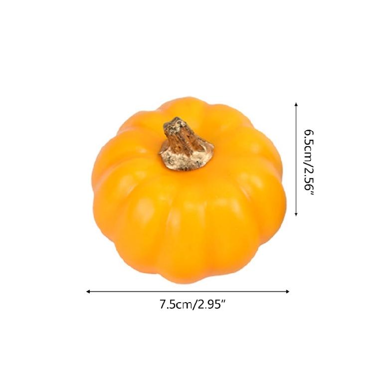 12Pcs Mini Artificial Pumpkins Fall Table Decor Fill Vases Halloween Decorations