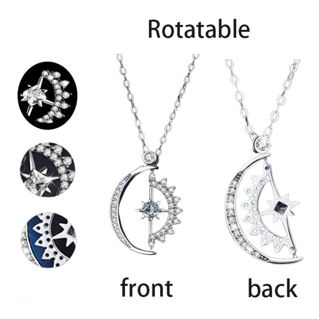 Fashion Trendy Light Luxury Niche Design Sense Collarbone Chain Temperament Simple Ins Cold Wind Sun Moon Star Neckl
