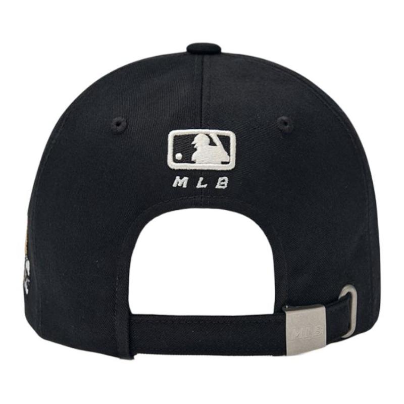 MLB Polyester Baseball Caps Unisex Black Fashion 3ACPMB04N-50BKS