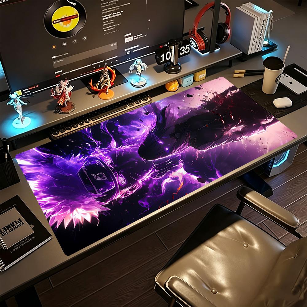 Naruto Gaming Mouse Pad Desk Mouse Pad Office Mouse Mats Non-Slip Rubber Bottom Office and Gaming Desk Decoration