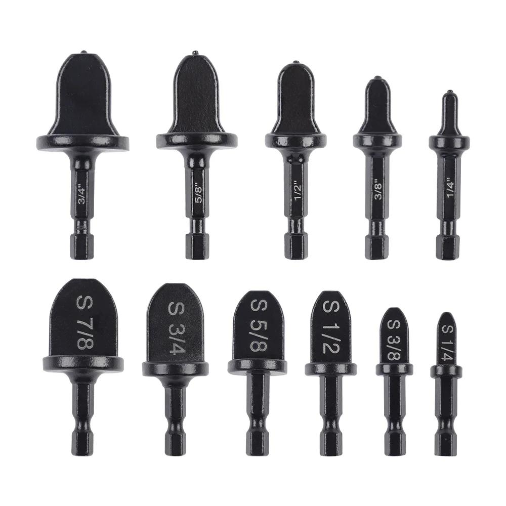 11 Pieces Of Copper Tube Expanders Multi-Specification Reaming Tools Air Conditioning Tube Repair Tools Reaming Drill Bits