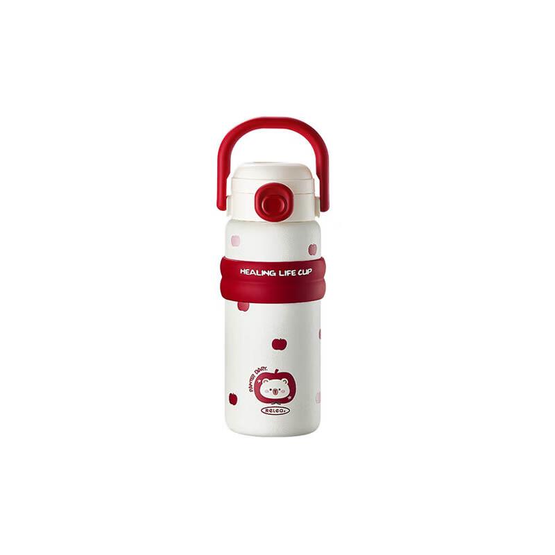 Wushengwu Gulu Apple Bear Straw Insulated Tumbler 550ml