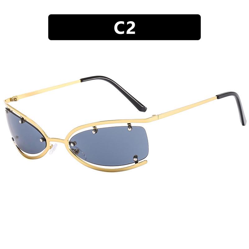 New Exquisite  Sunglasses Luxury Sexy Women Square Rimless Sun Glasses Clear Goggle Outdoor Style Fashion Lady Glasses