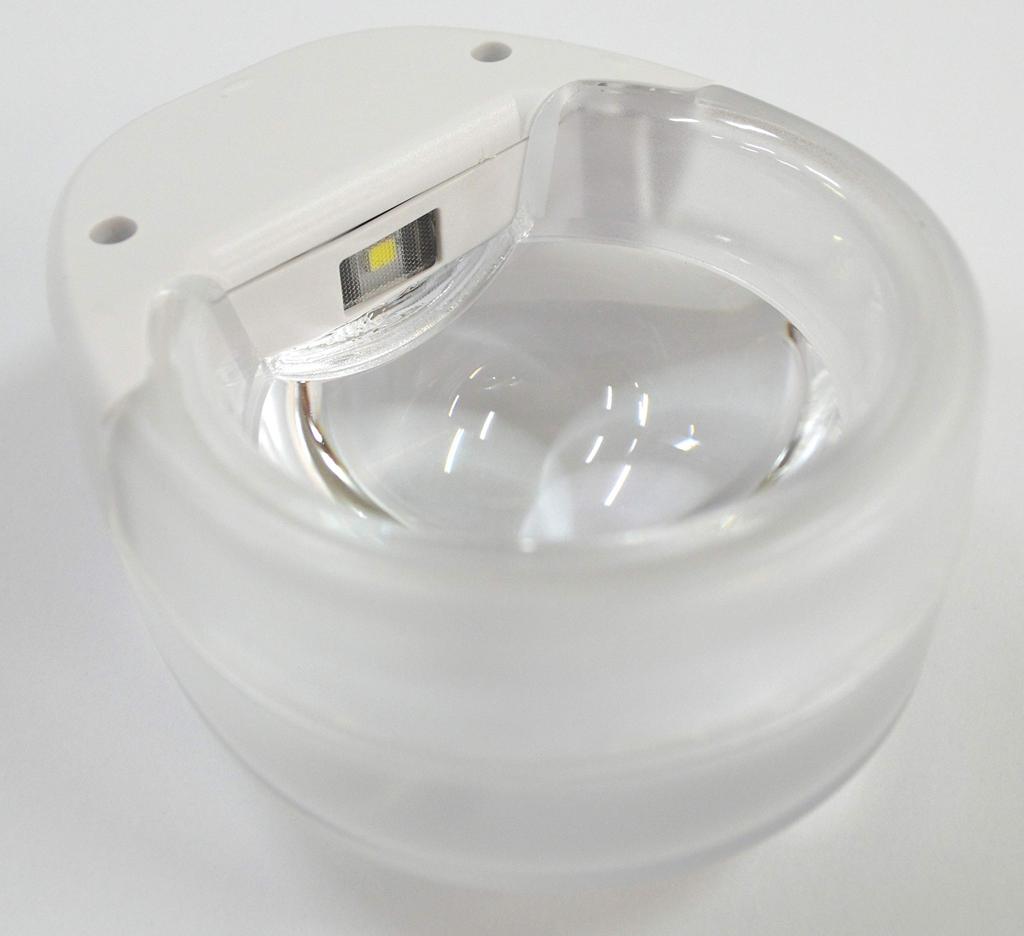 TSK DS-1 Oppladbar Bordlupe med 10x Forstørrelse og LED-lys, Hvit, 8,5 x 7,3 x 4,3 cm