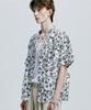 SSY Coconut Hawaiian Paisley Half Shirt White