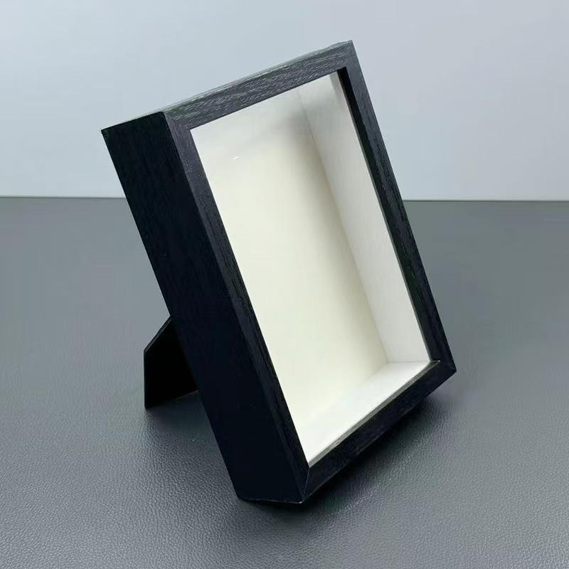 Scatola Ombra Vuota 3D Espositore Fiori Secchi 7 Pollici da Tavolo Nera