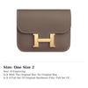 HERMES Constance Slim Gold tone Lock Evercolor Calfskin Handbag Women's 18 Etoupe Elephant Gray H082214CC18