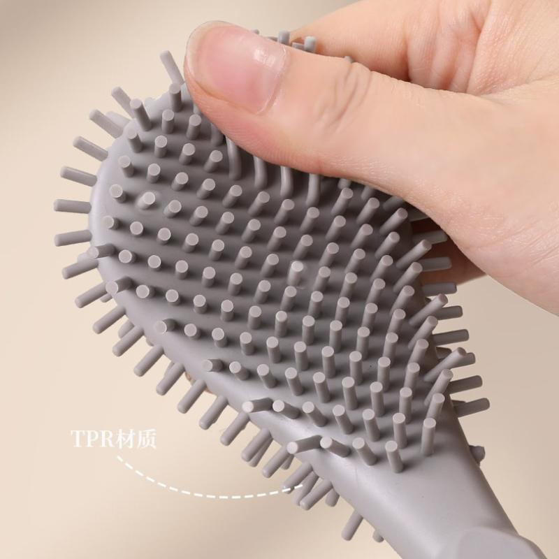 Wall Mounted Household Toilet Brush, No Dead Angles, Long-handled Bathroom Cleaning Tool, with Toilet Base for Deep Cleaning.