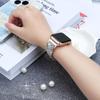 Apple Watch Serisi için lüks Elmas Bilezik Band Ultra9/8/7/6/5/4/3/2/se Paslanmaz Çelik saat kayışı Iwatch için 41mm 45mm 38 42mm Kayış