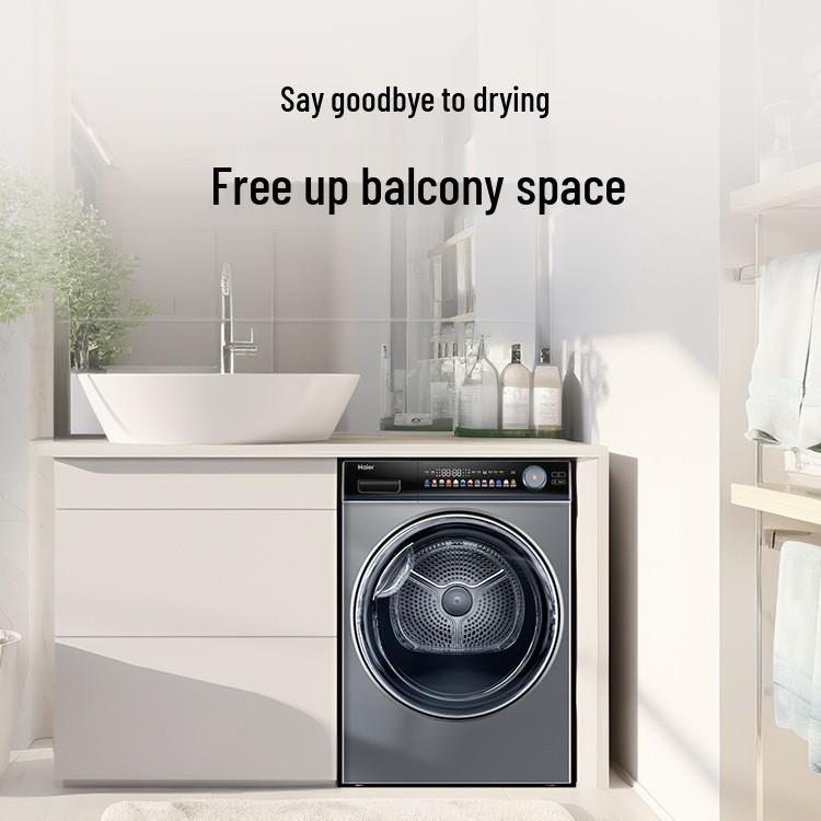 Haier Smart De-linting Heat Pump Drum Dryer with Automatic Sterilization