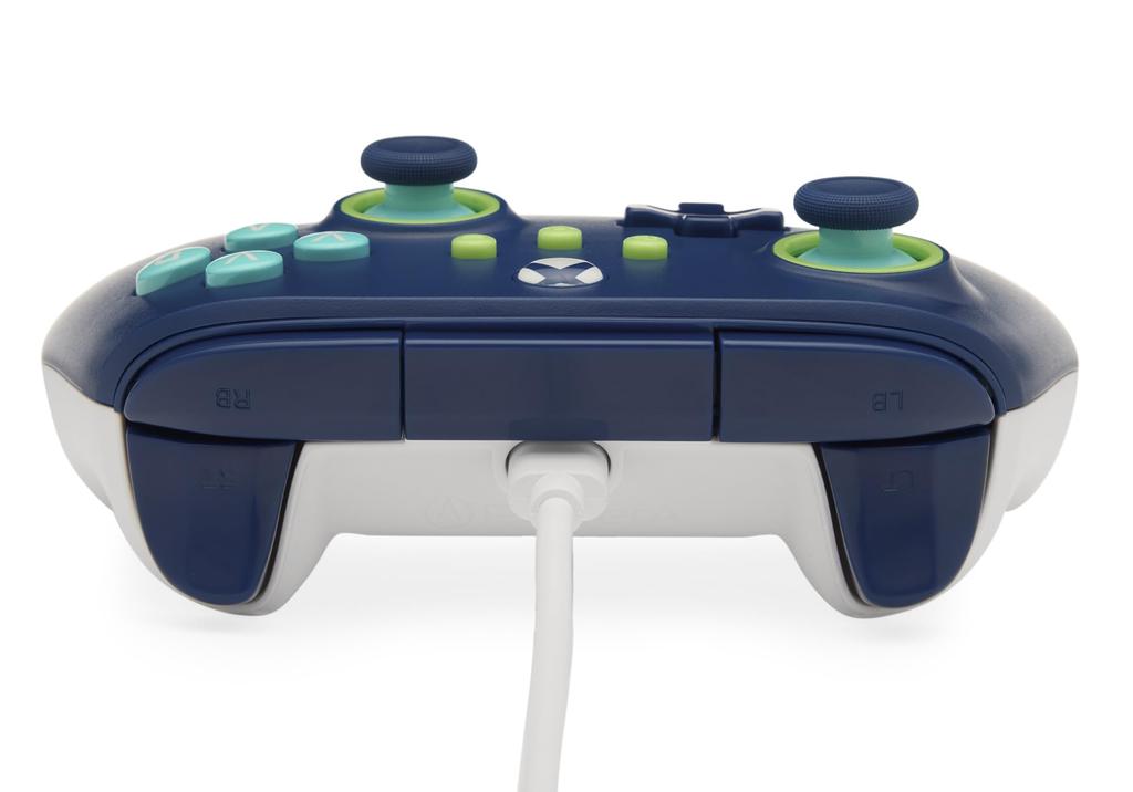 PowerA Controlador com Fio para Xbox Series Mariner Video Works com Xbox Licenciado Oficialmente XS - Azul, Gamepad, Controlador de Jogo/Gaming, One,