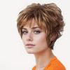 Women’s Natural Looking Short Curly Wig Heat-Resistant Synthetic Fiber Curly Full Wig
