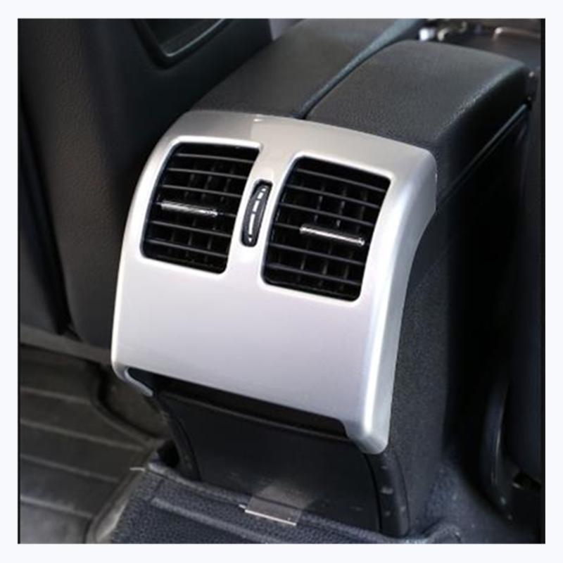 Para mercedes benz classe e w212 2012-2015 abs caixa de apoio de braço traseiro do carro de fibra de carbono ar condicionado ac ventilação capa guarnição