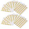 Golden Star Stickers 250 Sheets Adhesive Star Shaped Stickers Suitable For Classroom Office Craft Decoration
