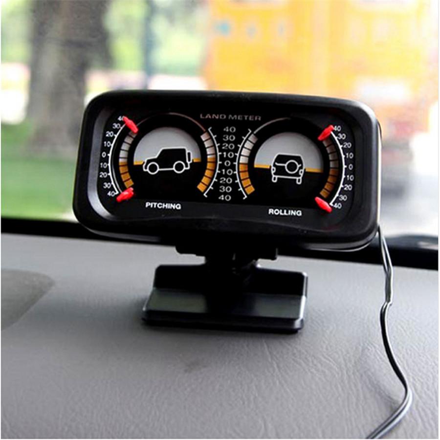 Car SUV Sedan Digital Inclinometer Level Tilt Gauge Slope Meter With Light