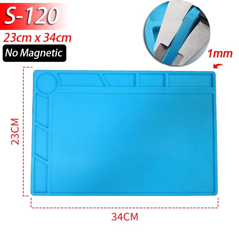 

1pcs Anti-static Soldering Silicone Mat Heat-Resistant Work Pad For Hot Airs Guns Soldering Station Repair Desoldering Platform