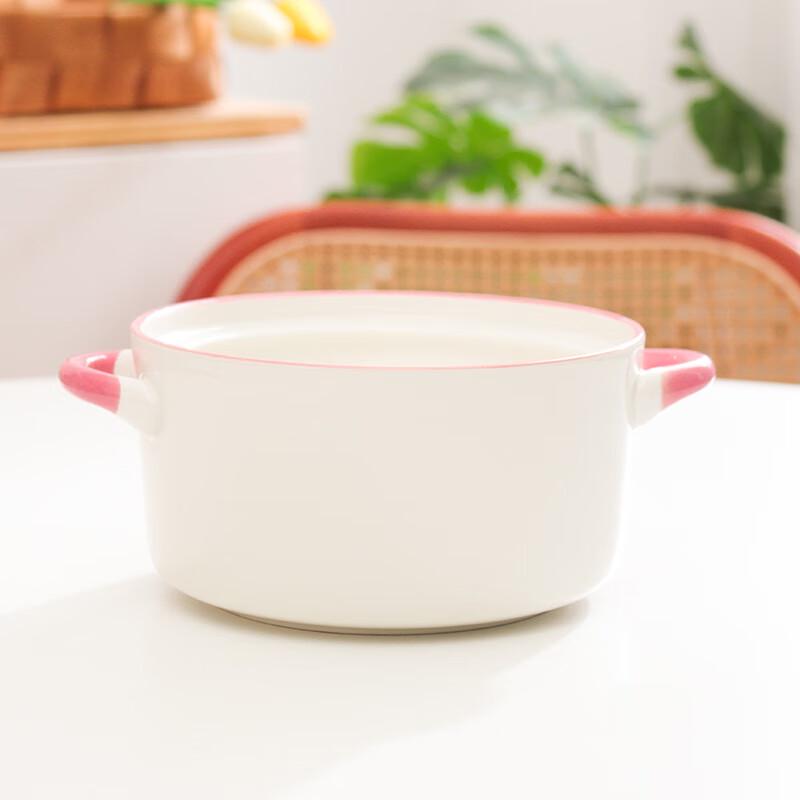 ZISIZ Tulip Double-Handle Noodle Bowl Set