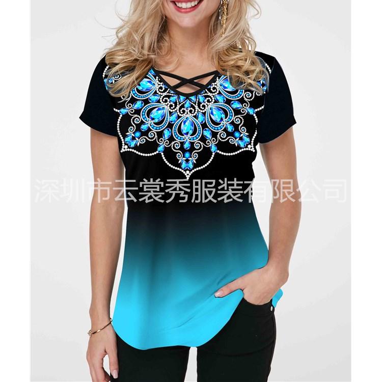 IHUASU Bluse e Camicie Casual da Donna a Maniche Corte