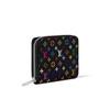 Louis Vuitton X Takashi Murakami Zippy Monogram Logo Zip Wallet Women wallet Black M13409