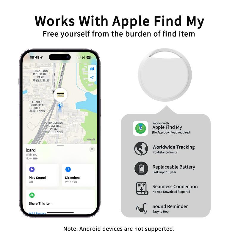Find My Find Airtag for Apple Anti-lost Device Bluetooth Pet Tracking Smart Anti-lost Locator