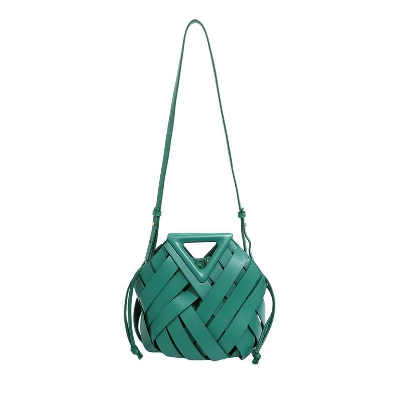 Borsa a tracolla Autunno e Inverno Nuova Borsa intrecciata alla moda Borsa a cestino per verdura da portare a mano Borsa a mano da donna Versione coreana Nicchia Borsa a mano da donna