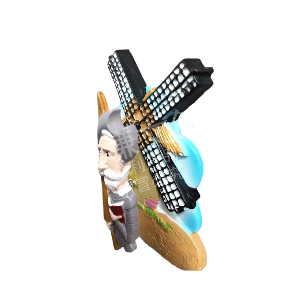 New Cartoon Cute Don Quixote Spring Personality Design Resin Refrigerator Stickers Home Kitchen Sticky Notes Decoration Gift