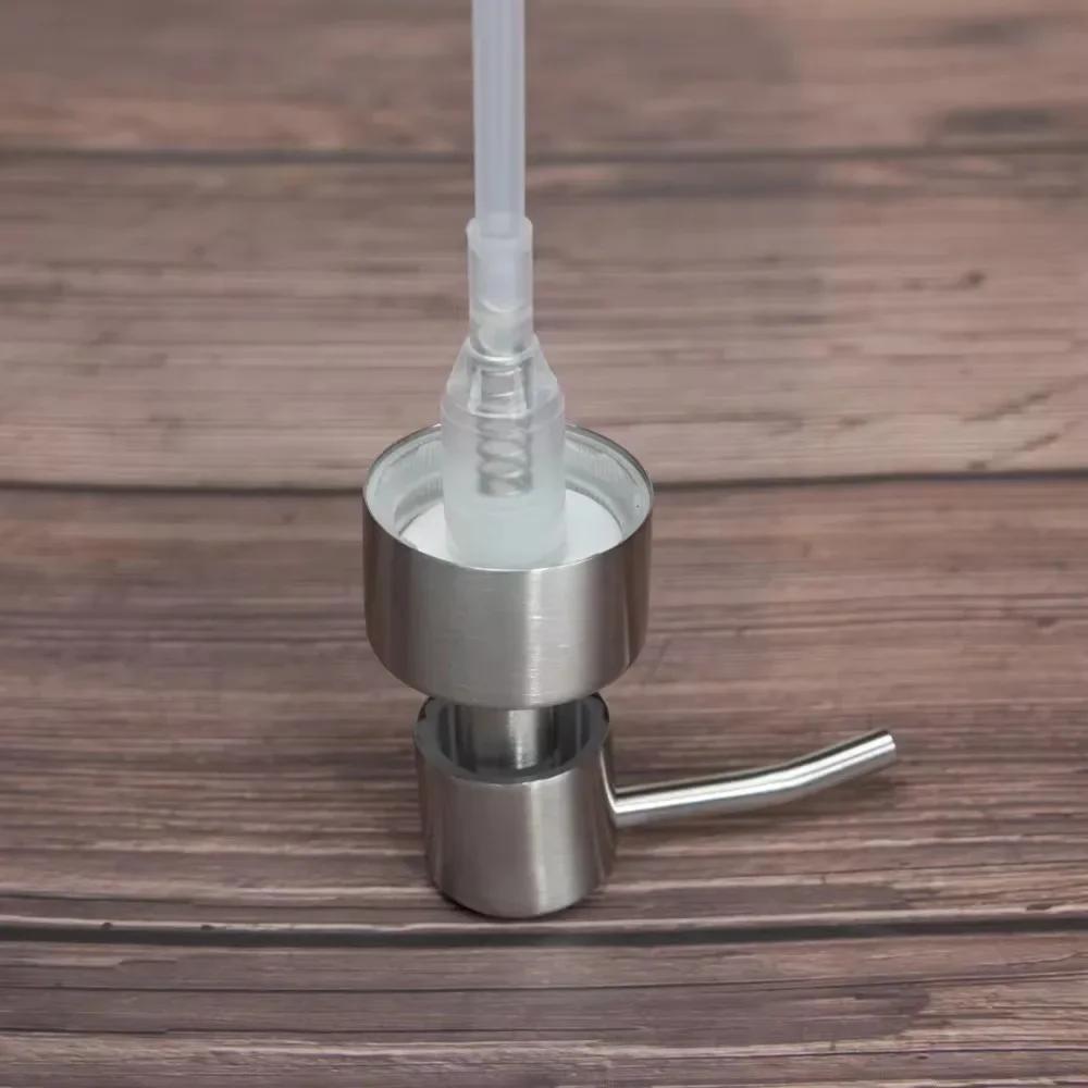 Hand Liquid Soap Pump Dispenser 304 Stainless Steel Head Nozzle for Bathroom Kitchen Foam Soap Shampoo Dispenser Accessories
