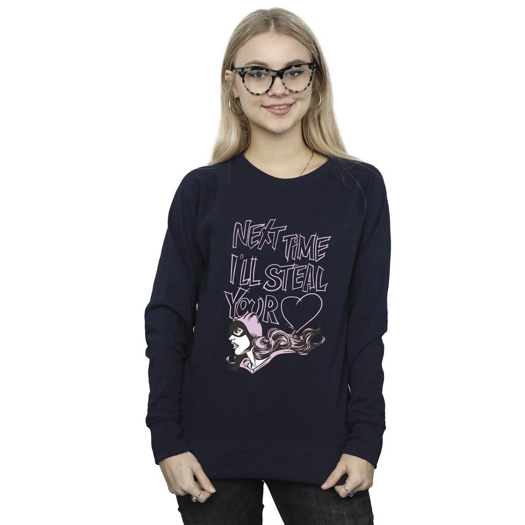 DC Comics Womens/Ladies Batman Batgirl I´ll Steal Your Heart Sweatshirt
