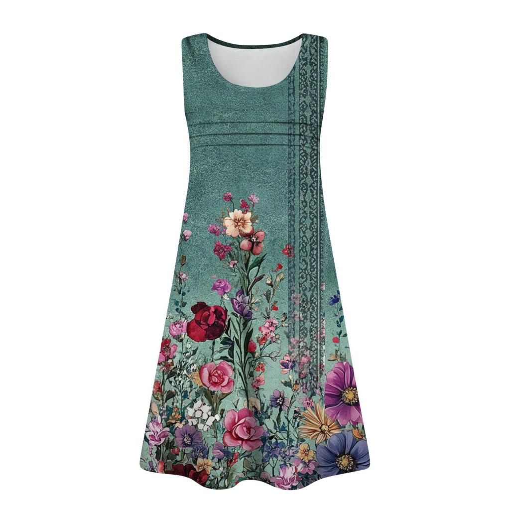 Women's Casual Sundress With Pockets Summer Boho Beach Dress,Holiday Hresses For Women Tank Dresses