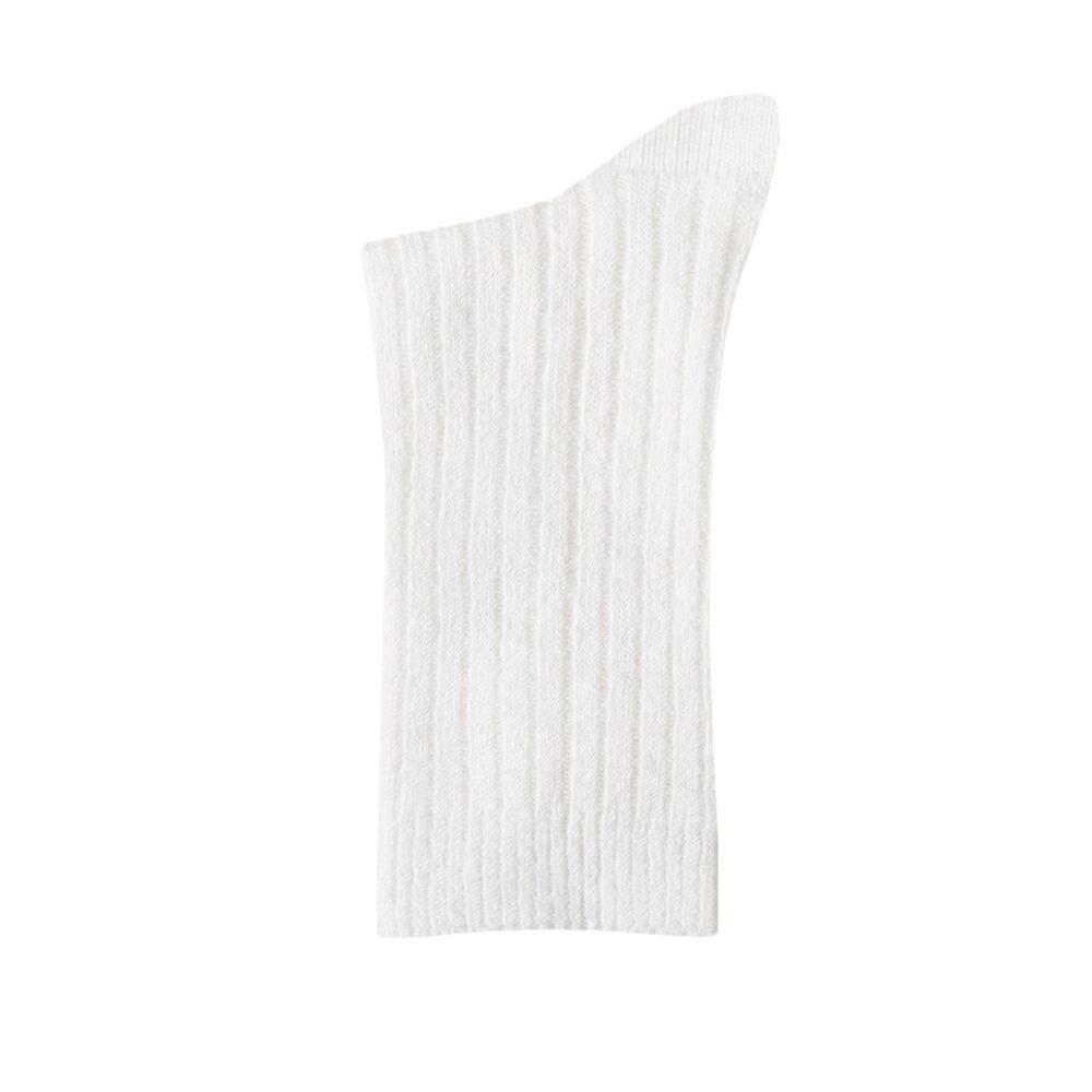 Shu'an Women's Mid-Calf Wool Socks: Antibacterial, Thick, Warm, Knit for Autumn/Winter