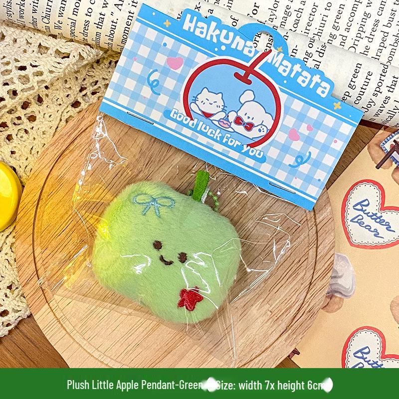 Plush Food Doll Charms: Cute Keychain Ornaments with Squeaky Small Dolls