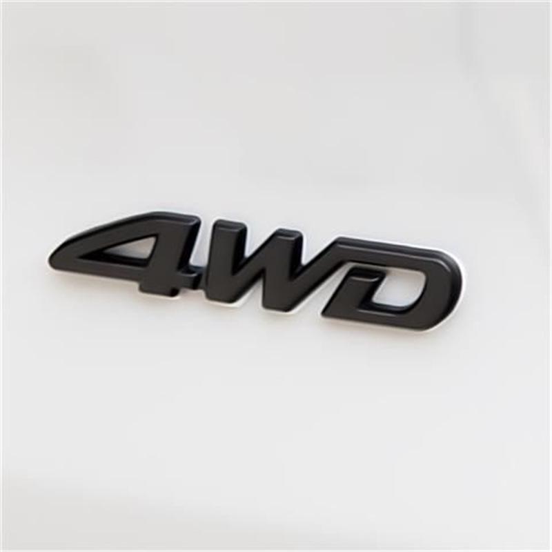 Наклейка на автомобиль 4WD: Полный привод, Внедорожник V6/V8, 4x4 Металлический боковой и задний значок