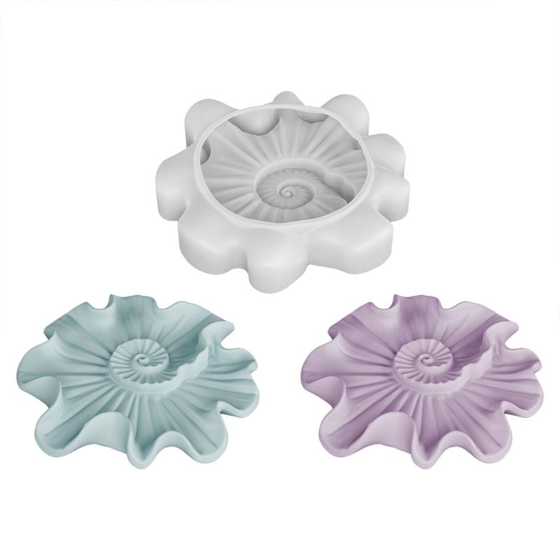 Creative Silicone Mold Jewelry Tray Moulds Helical Shape Silicone Texture Handmade Molds Perfect for Home Decorating
