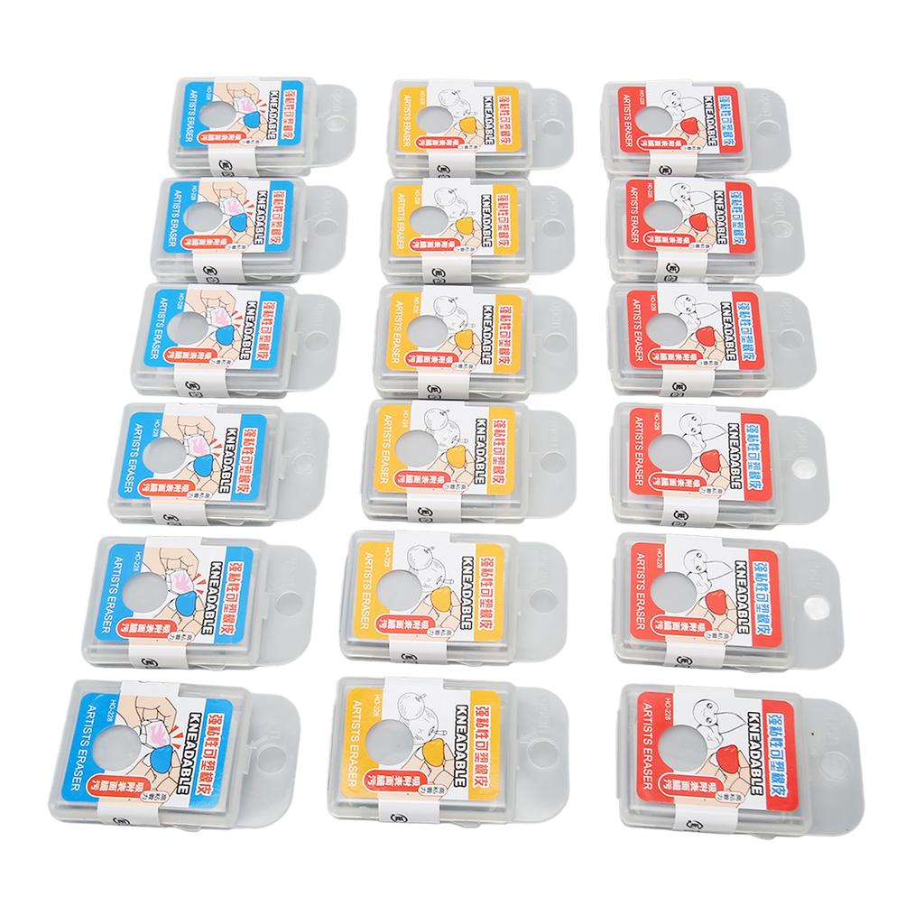 18PCS Kneaded Eraser Strong Adhesion Moldable Eraser Art Gum Eraser for Artists Drawing