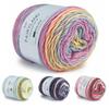 Hand-woven Rainbow Woollen Yarn 100g Multi-Color Yarn Fancy Blend Yarn Cake Yarn  Cushion