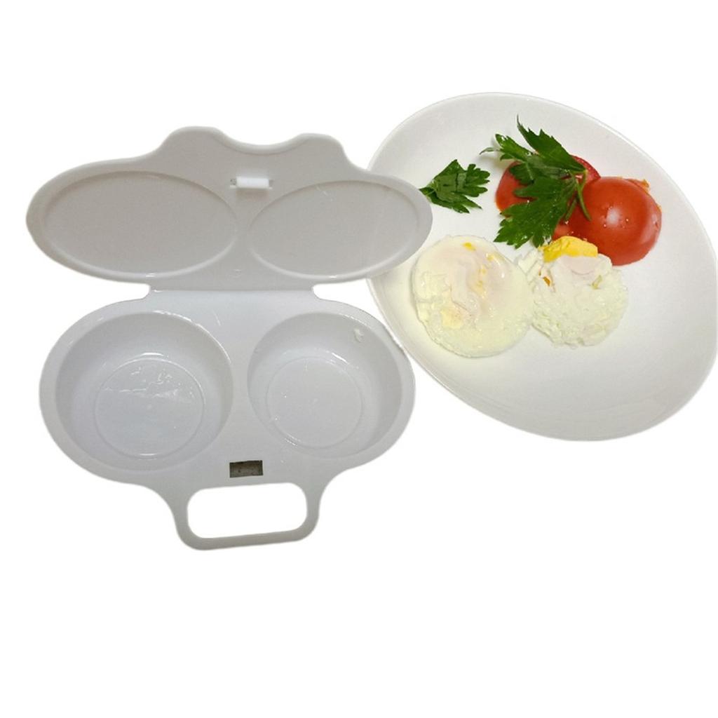 Convenient Microwave Cooker Quick Frying Eggs Tray Microwave Eggs Cooking Boxes Oven Eggs Steamers for Kitchen Cooking