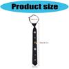 Delicate Crystal Accented Insect Necktie Premium Woven Polyester Comfortable Unisex Accessory For Daily Use