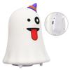 LED Cute Night Lamp Ghost Shaped 7 Colors Light USB Charging Silicone and ABS Bed Light for Kids