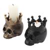 Halloween Crown Skull Candle Holder Votive Tealight Candle Stand Living Room Bathroom