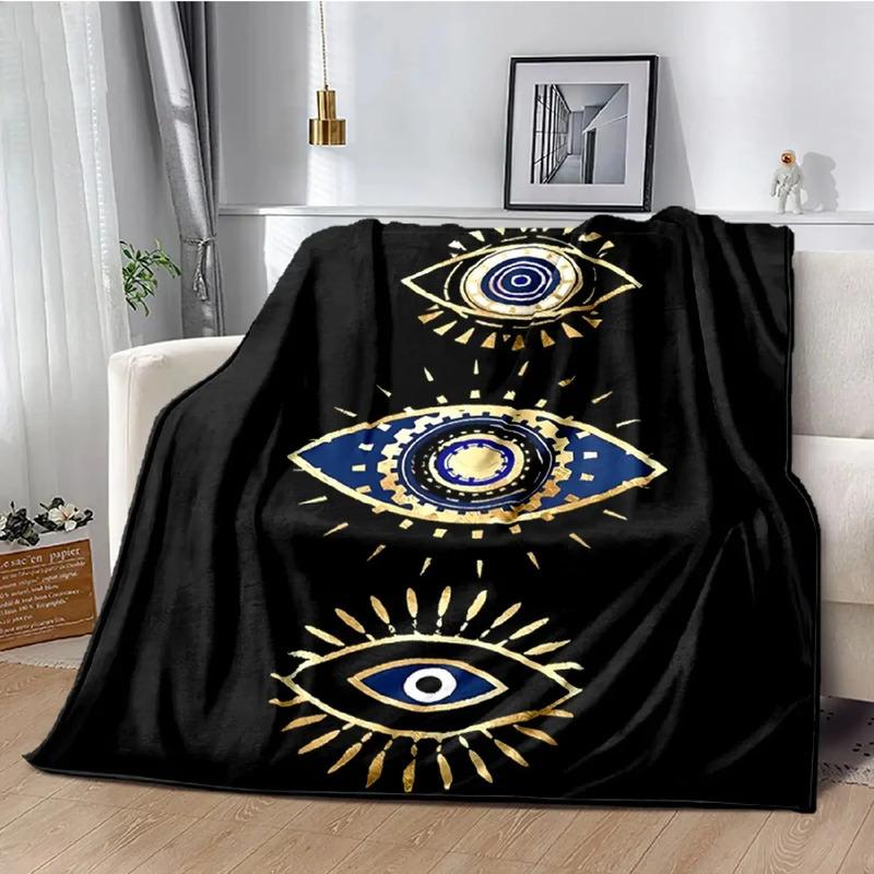 Manta De Franela Suave Con Estampado De Ojos Egipcios, Liger S