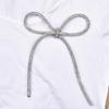 Elegant Diamond Embellished Bowknot Brooch Unique Collar Pin for Fashion Lovers