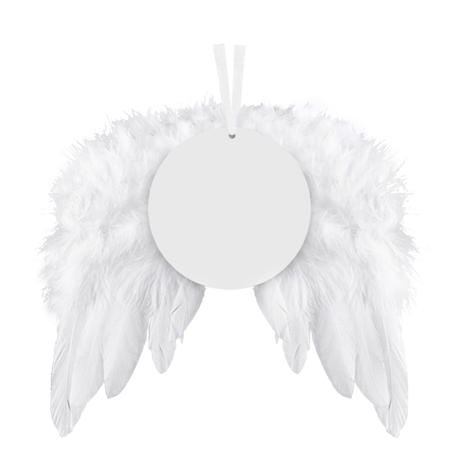 

Теплопередача ангельское перо Рождество DIY перо украшение кулон One Size белый
